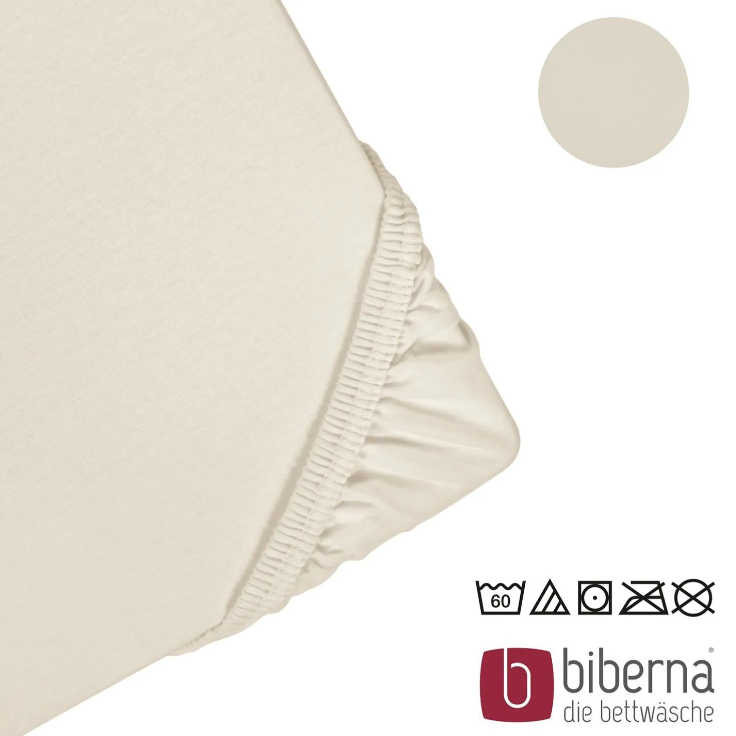 biberna Jersey-Elastic-Topper-Spannbetttuch grau, 1x 90x190 cm - 100x220 cm