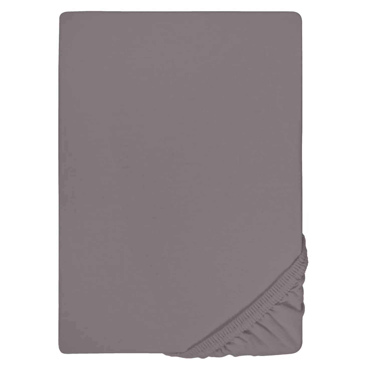 biberna Jersey-Elastic-Topper-Spannbetttuch silber/grau, 1x 90x190 cm - 100x220 cm