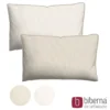 biberna Mako-Satin Kopfkissenbezug FEINE STREIFEN natur, 40x80 cm