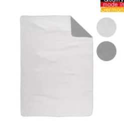 biberna Melange Wohndecke UNI grau, 1x 150x200 cm