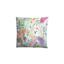 biberna Seersucker Bettwäsche SOMMERWIESE aqua, 1x 155x220 cm + 1x 80x80 cm