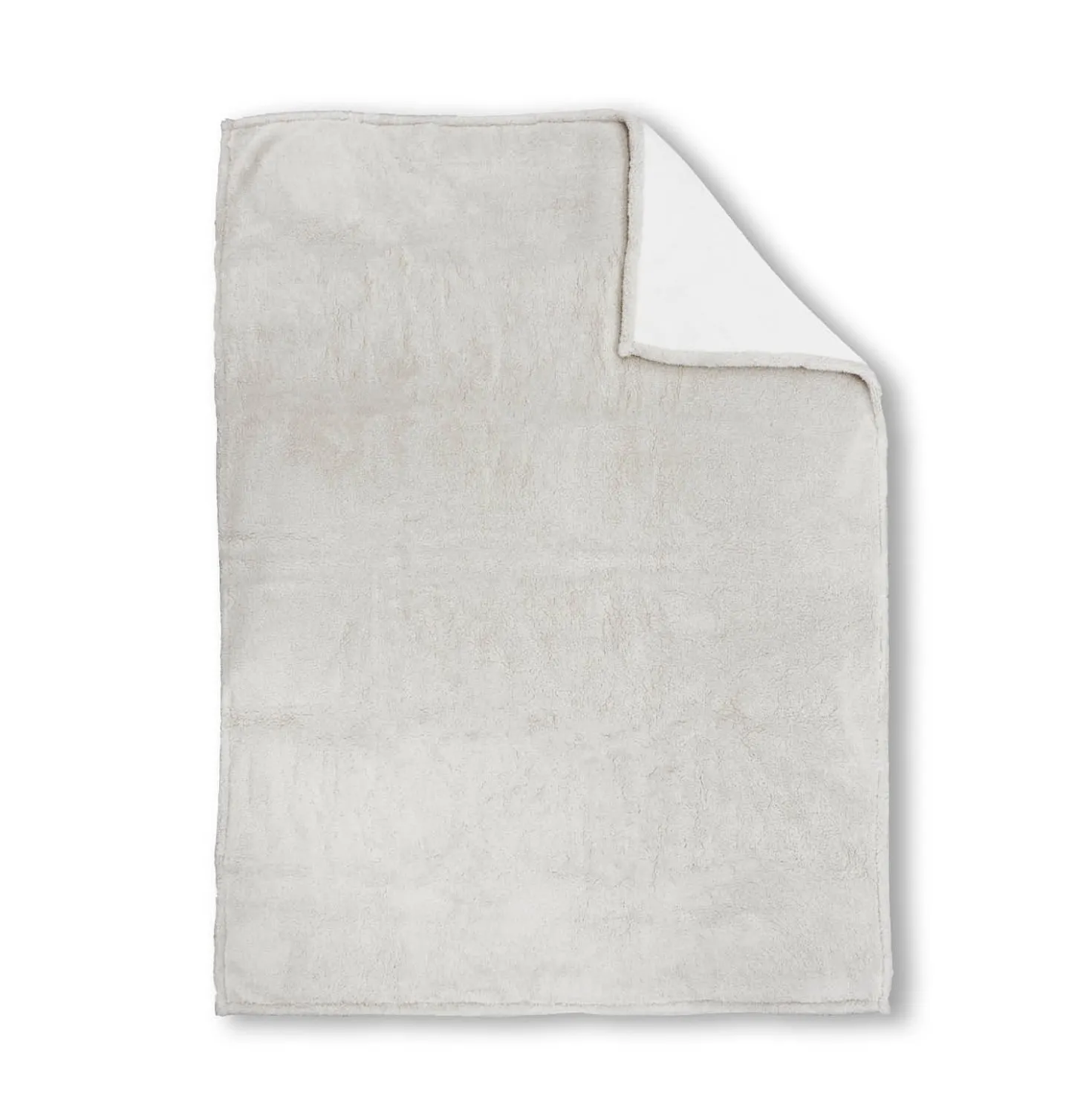 biberna Sherpa Wohndecke offwhite, 150x200 cm