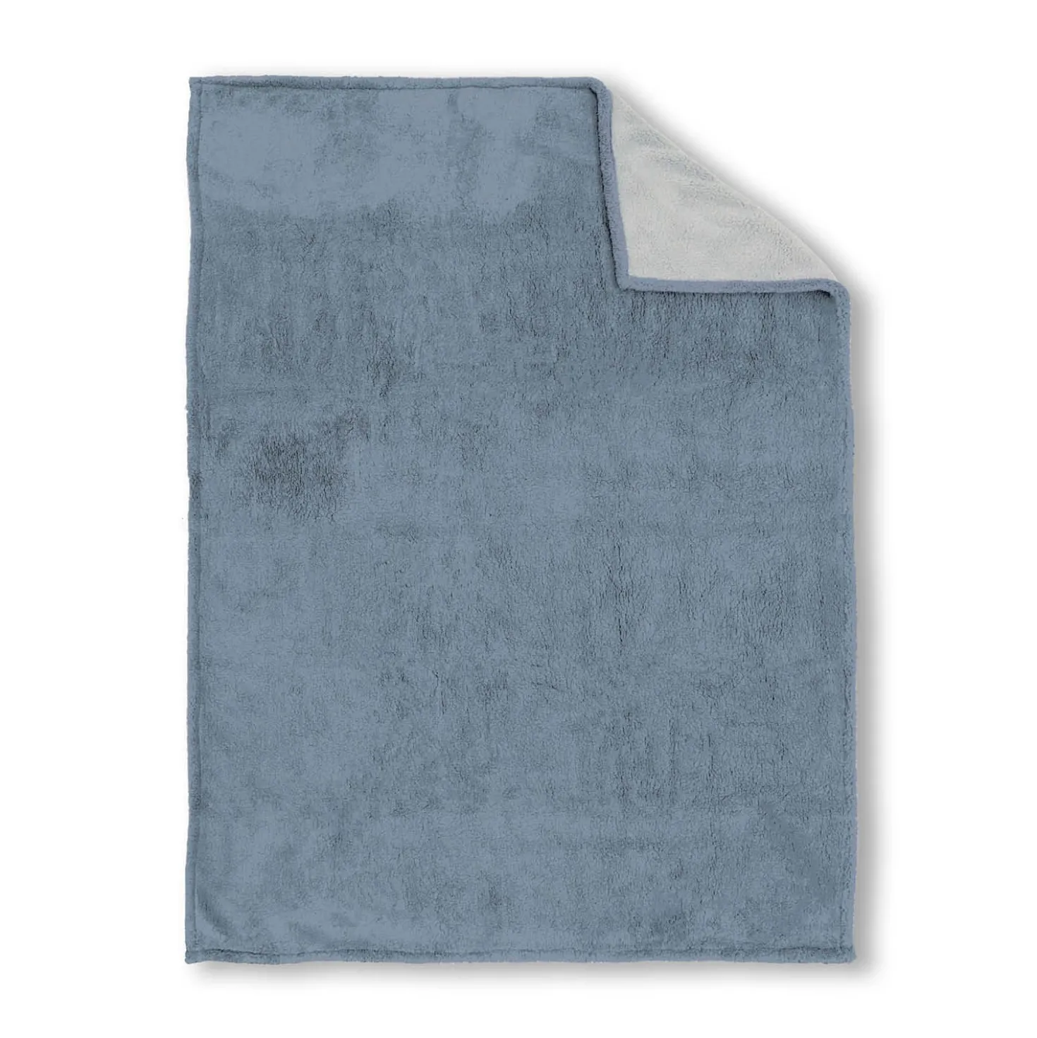 biberna Sherpa Wohndecke taubenblau, 150x200 cm