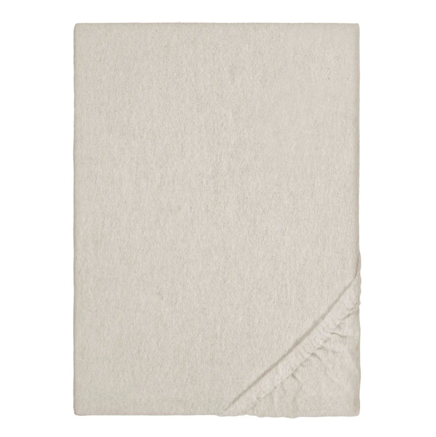 biberna Spannbetttuch Melange kitt, 180x200 cm - 200x200 cm
