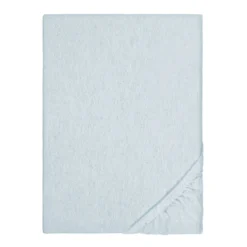 biberna Spannbetttuch Melange ciel, 180x200 cm - 200x200 cm