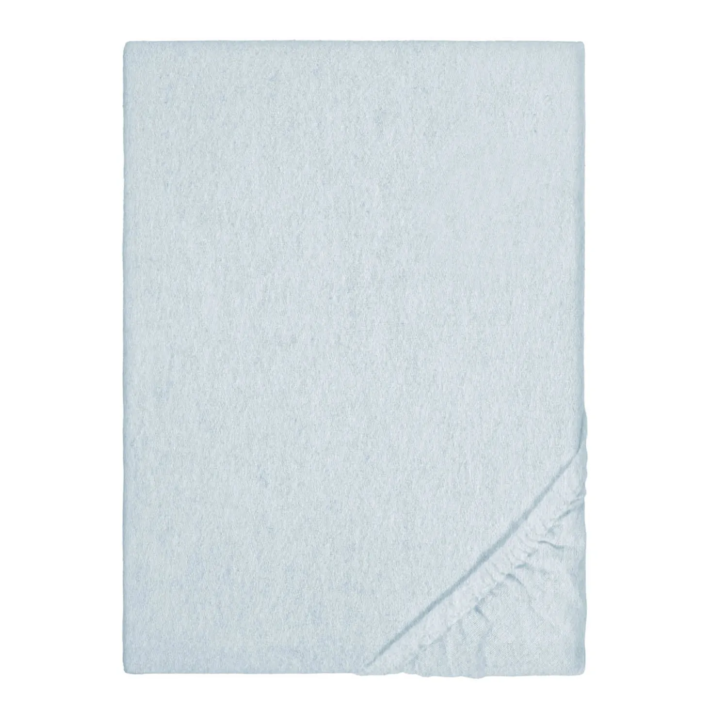 biberna Spannbetttuch Melange ciel, 180x200 cm - 200x200 cm