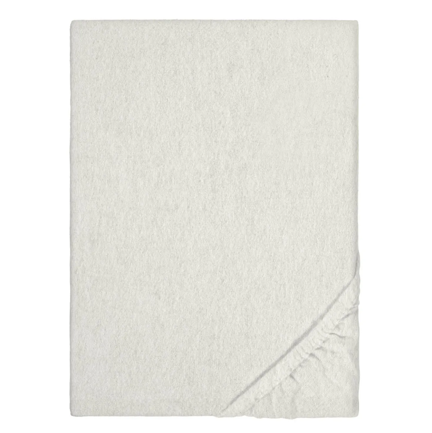 biberna Spannbetttuch Melange uni grau, 1x 180x200 cm - 200x200 cm