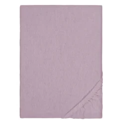 biberna Spannbetttuch Melange brombeer, 90x190 cm - 100x200 cm