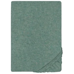 biberna Spannbetttuch Melange uni fichte, 1x 140x200 cm - 160x200 cm