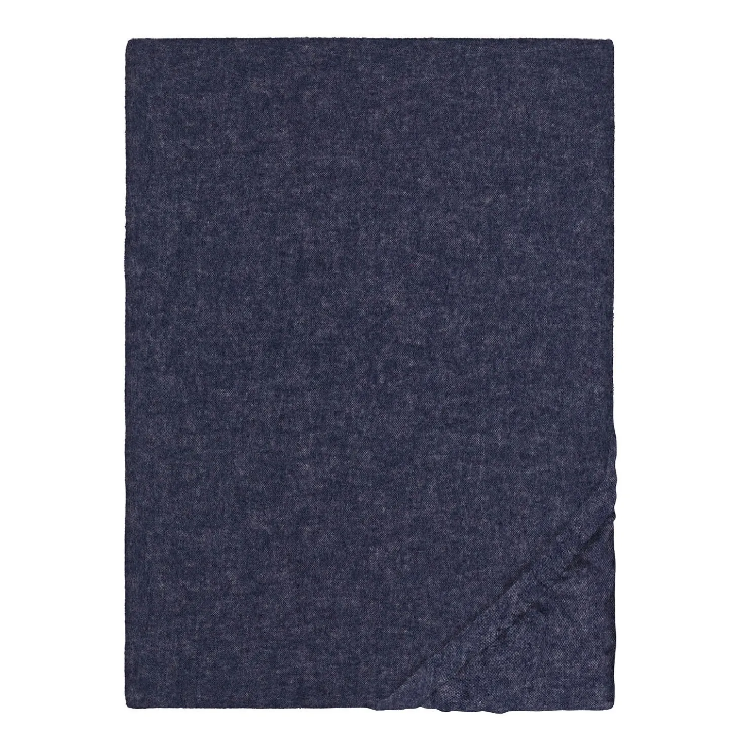 biberna Spannbetttuch Melange uni marine, 1x 90x190 cm - 100x200 cm