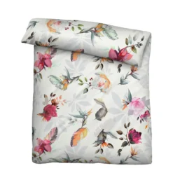 biberna Tencel Bettwäsche Frühling , 1x 135x200 cm + 1x 80x80 cm