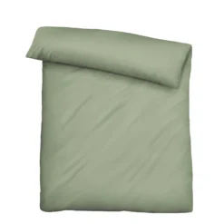 biberna Tencel-Flanell Bettwäsche uni oliv, 135x200 cm + 80x80 cm