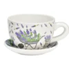 Blumentopf Pflanztasse "Lavendel" aus Keramik klein