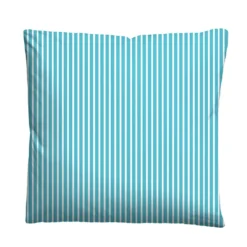 Castell Baumwoll Renforce Bettwäsche Blumen türkis, 1x135x200cm + 1x80x80cm