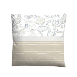 Castell Feinbiber Bettwäsche Paisley grau, 1x 155x220 cm + 1x 80x80 cm