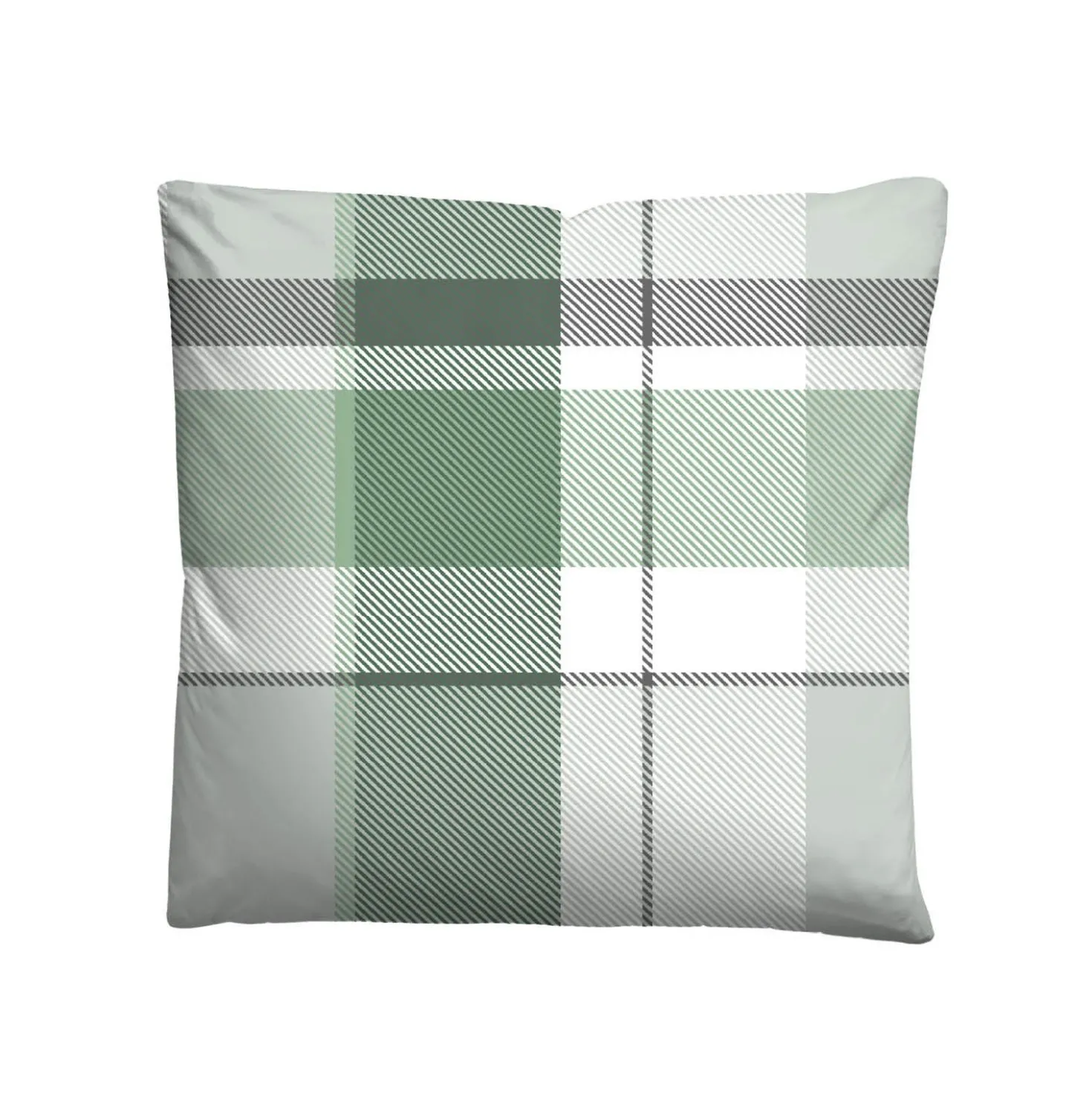 Castell Feinbiber Bettwäsche Karo groß mint, 1x 155x220 cm + 1x 80x80 cm