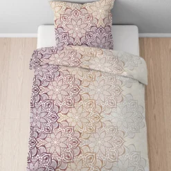 Castell Feinbiber Bettwäsche Mandala macchiato, 1x 155x220 cm + 1x 80x80 cm