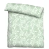 Castell Feinbiber Bettwäsche Blätter mint, 1x 155x220 cm + 1x 80x80 cm