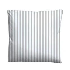 Castell Jersey Bettwäsche Längsstreifen grau, 1x 155x220 cm + 1x 80x80 cm
