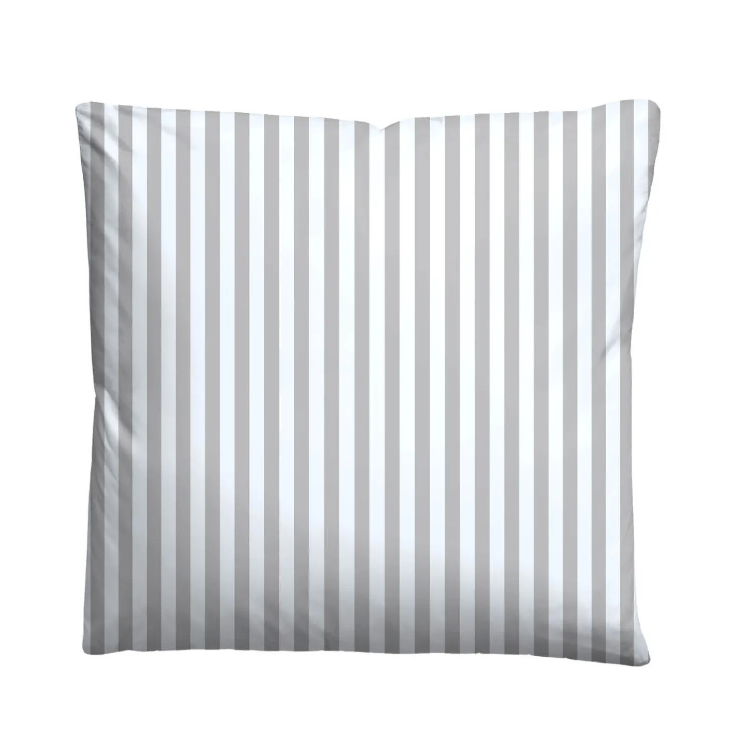 Castell Jersey Bettwäsche Längsstreifen grau, 1x 155x220 cm + 1x 80x80 cm