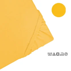 Castell Jersey-Stretch-Spannbetttuch honig, 1x 180x200 cm - 200x200 cm