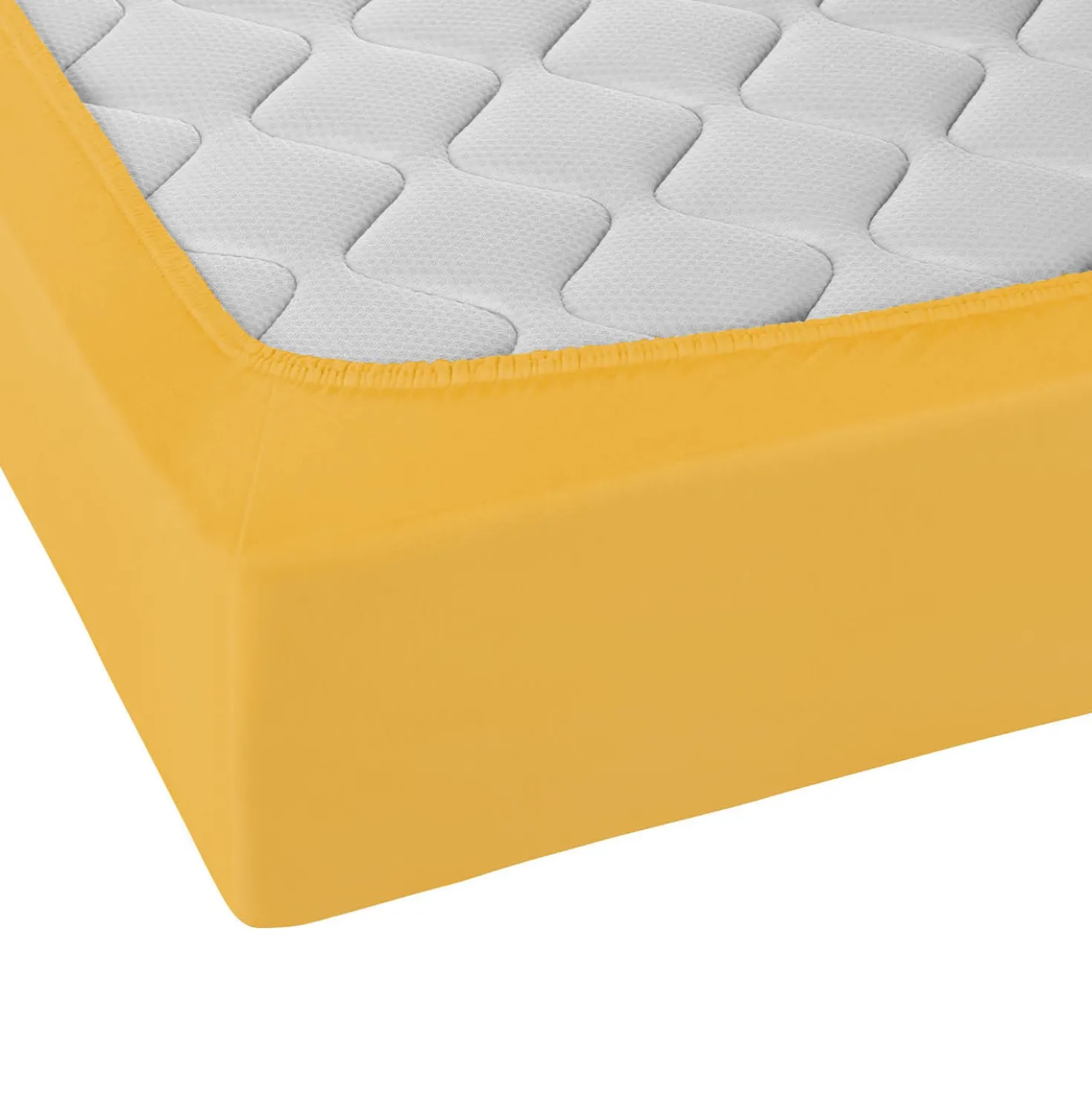 Castell Jersey-Stretch-Spannbetttuch honig, 1x 180x200 cm - 200x200 cm
