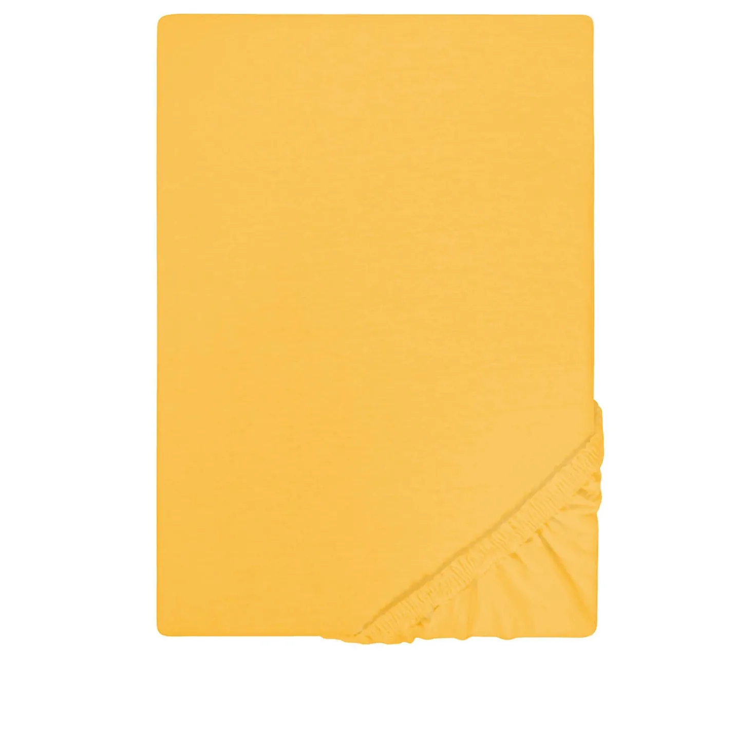 Castell Jersey-Stretch-Spannbetttuch honig, 1x 180x200 cm - 200x200 cm