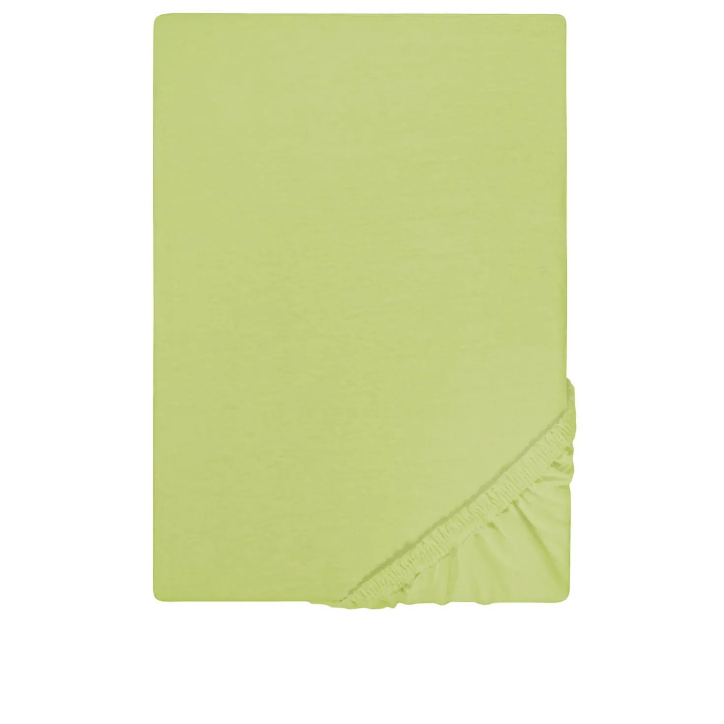 Castell Jersey-Stretch-Spannbetttuch pistaziengrün, 1x 90-100 x 190-200 cm