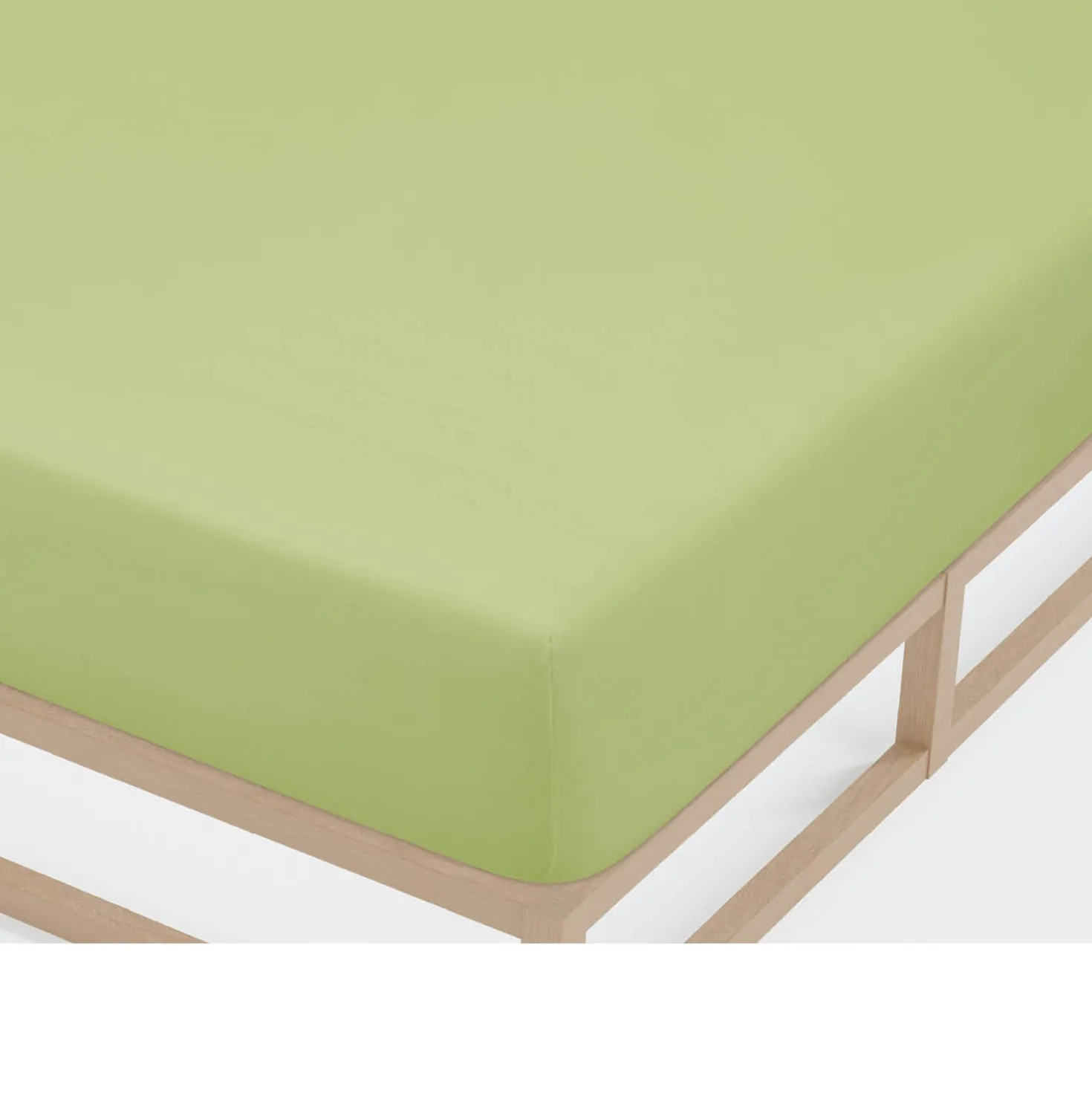 Castell Jersey-Stretch-Spannbetttuch pistaziengrün, 1x 90-100 x 190-200 cm