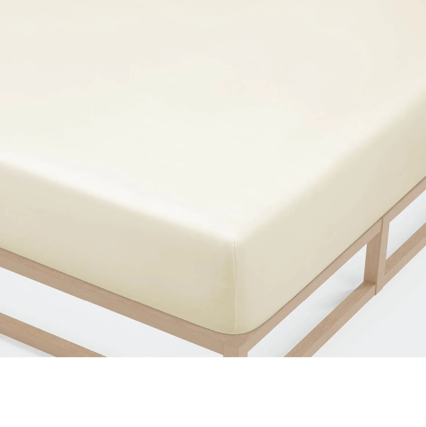 Castell Jersey-Stretch-Spannbetttuch natur, 1x 90x190 cm - 100x200 cm