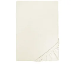 Castell Jersey-Stretch-Spannbetttuch natur, 1x 90x190 cm - 100x200 cm