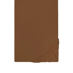 Castell Jersey-Stretch-Spannbetttuch chocolate, 1x 120x200 cm