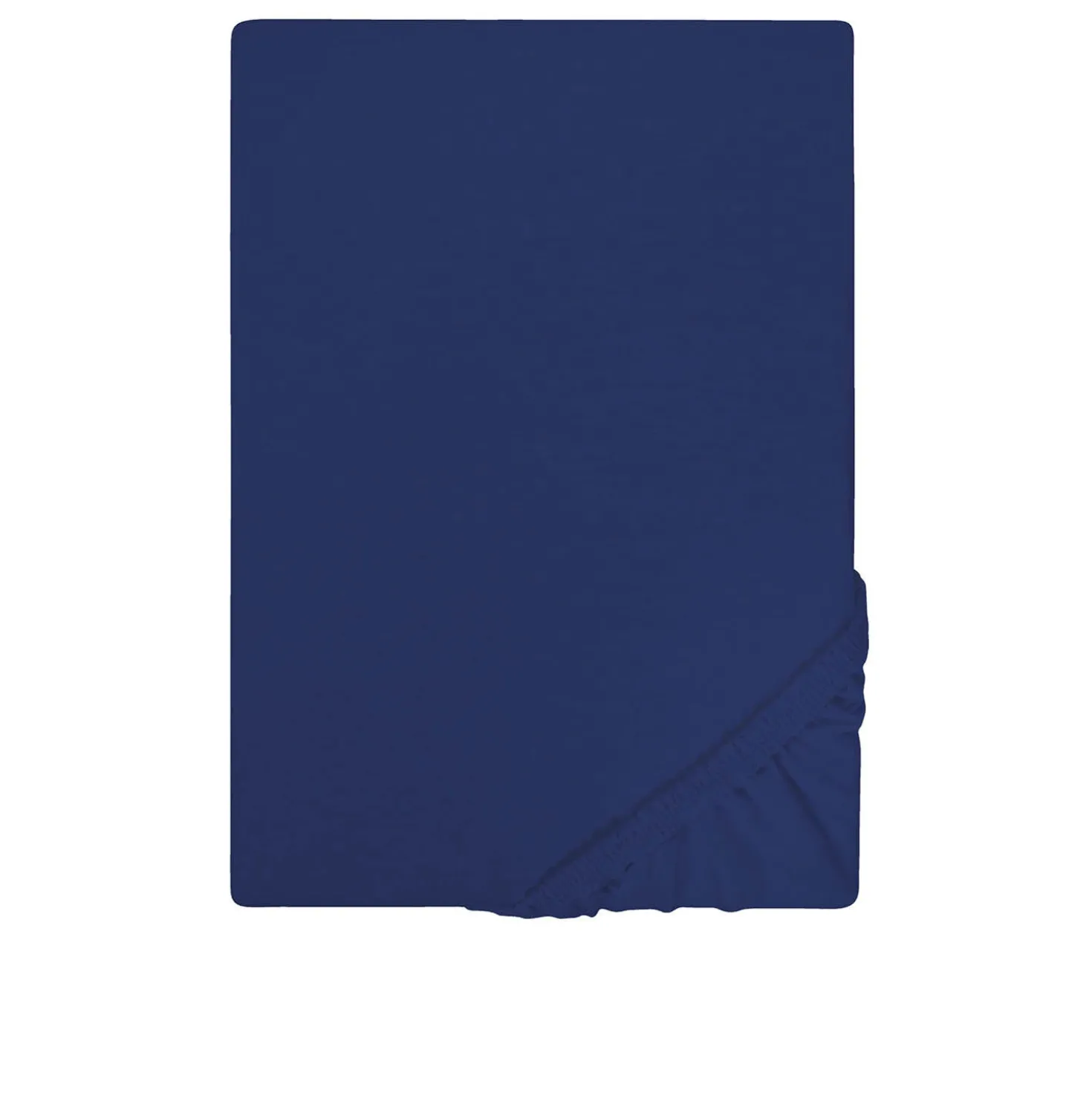Castell Jersey-Stretch-Spannbetttuch dunkelblau, 1x 140-160 x 200 cm