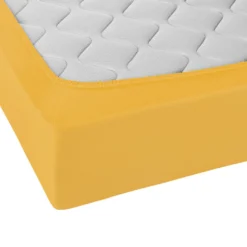Castell Jersey-Stretch-Spannbetttuch honig, 1x 140x200 cm - 160x200 cm