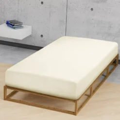 Castell Jersey-Stretch-Spannbetttuch natur, 1x 140x200 cm - 160x200 cm