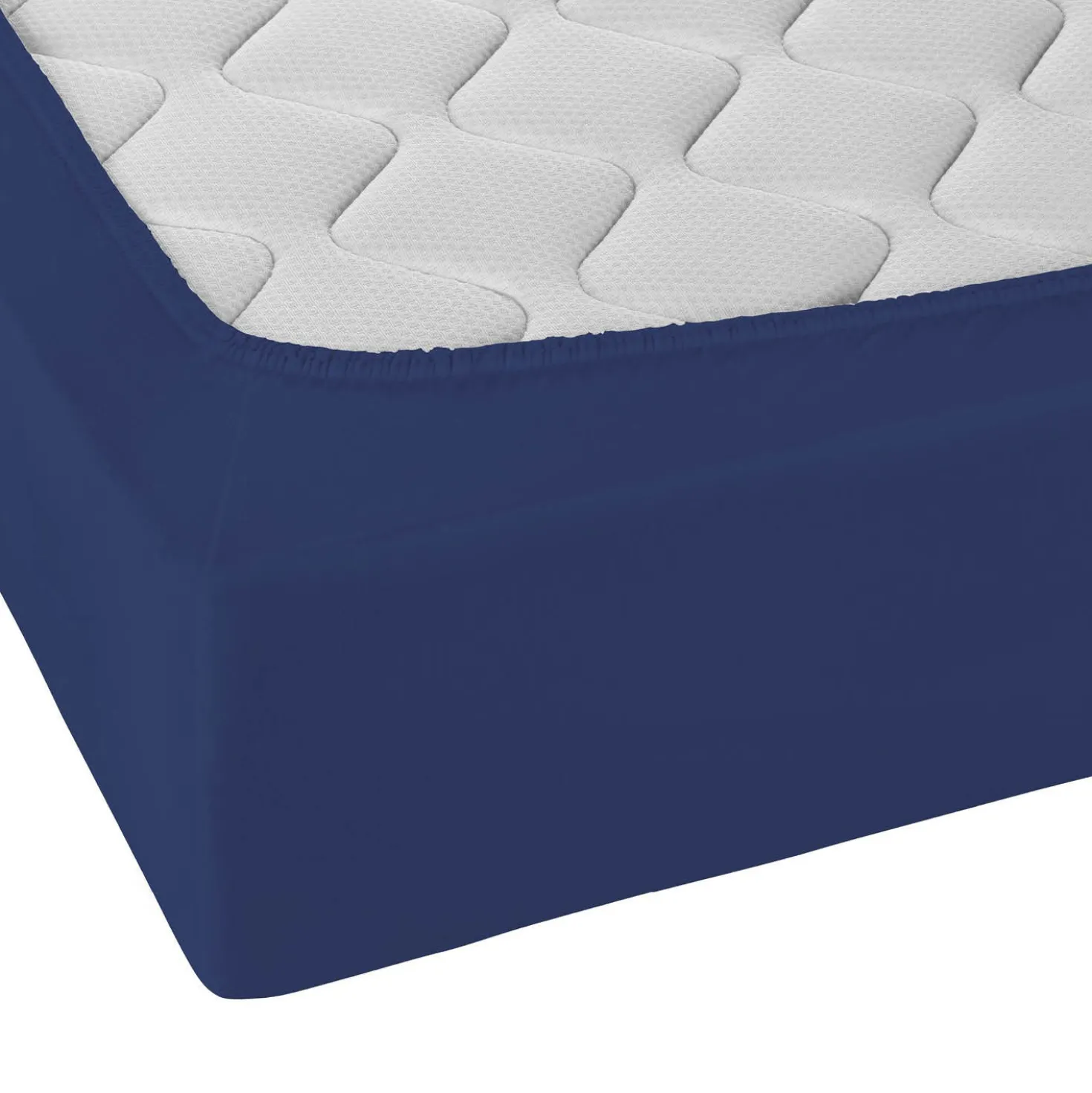 Castell Jersey-Stretch-Spannbetttuch dunkelblau, 1x 180-200 x 200 cm