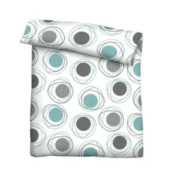 Castell Polycotton Renforce Bettwäsche Kringel silber/grau, 1x 135x200 cm + 1x 80x80 cm