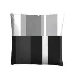 Castell Polycotton Renforce Bettwäsche Streifen schwarz, 1x 155x220 cm + 1x 80x80 cm