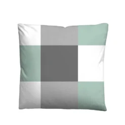 Castell Thermo-Fleece Bettwäsche karo mint, 1x 155x220 cm + 1x 80x80 cm