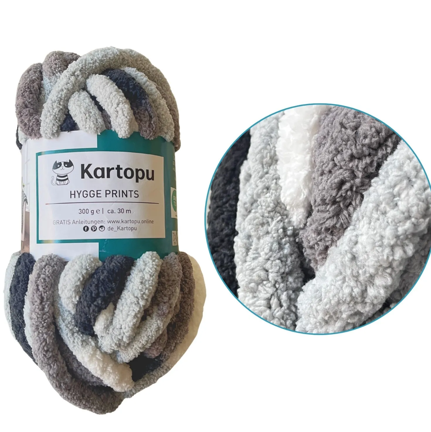 Chunkygarn „Hygge Prints“ Relax KARTOPU
