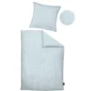 Daniel Hechter Satin Bettwäsche taubenblau, 1x 135x200 cm + 1x 80x80 cm
