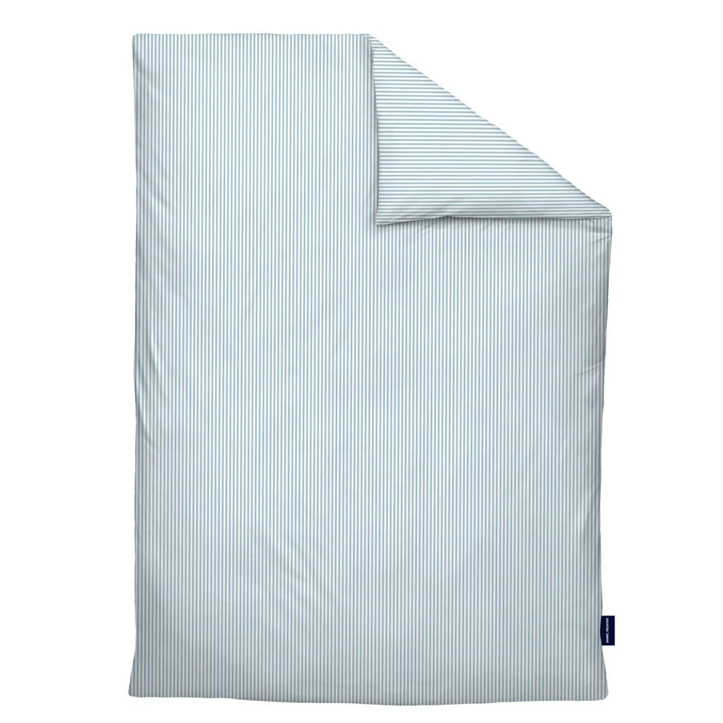 Daniel Hechter Satin Bettwäsche taubenblau, 1x 135x200 cm + 1x 80x80 cm