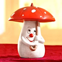 Deko Fliegenpilz aus Polyresin, groß