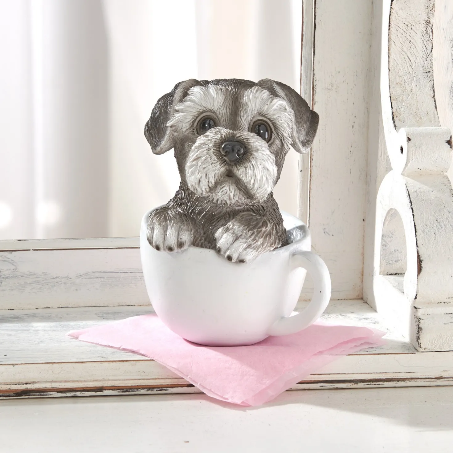Dekogeschenk "Hund in Teetasse" Eldo