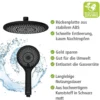 Duschsystem Watersaving Schwarz höhenverstellbar WENKO