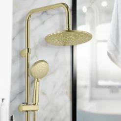Duschsystem Young Line Gold mit 3-fach Handbrause WENKO
