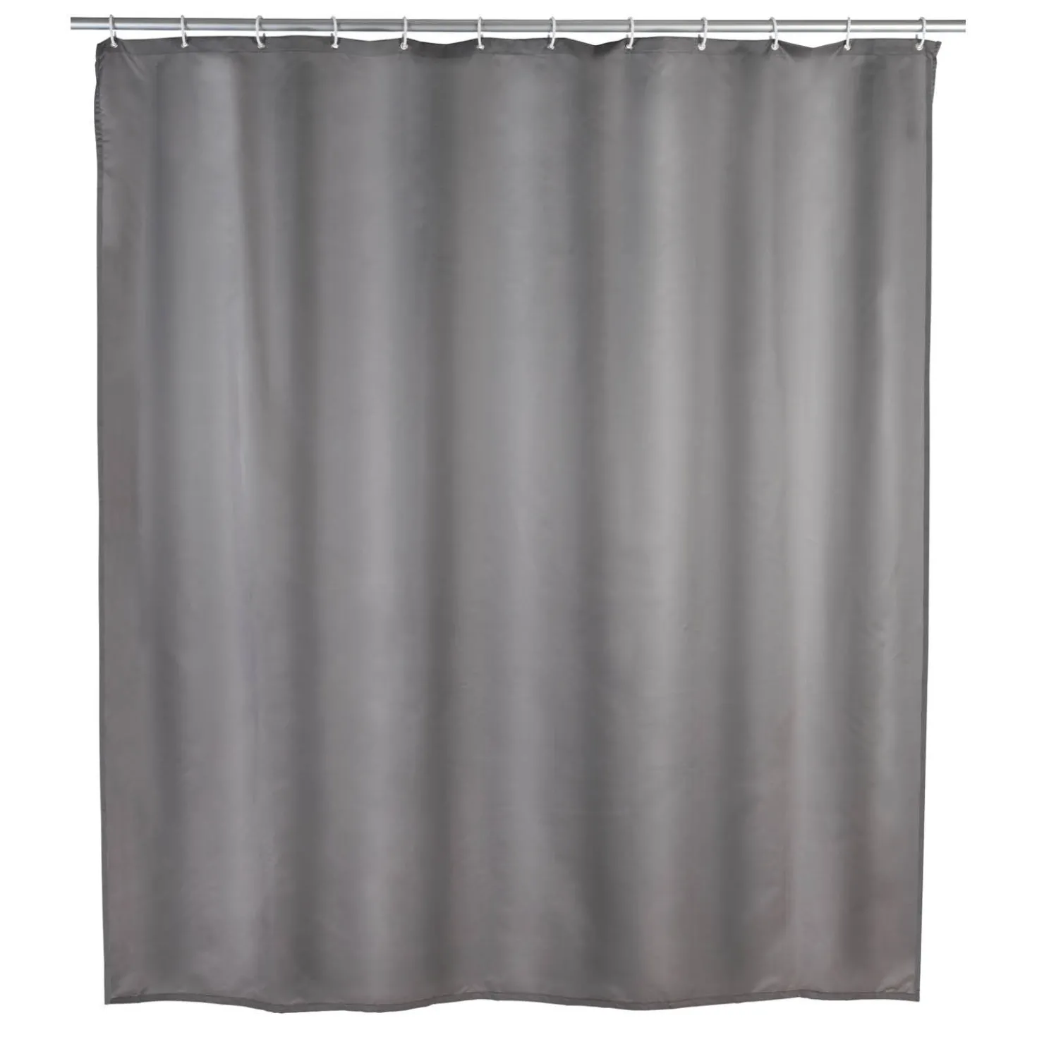 Duschvorhang Anti-Schimmel „Uni Grey“ WENKO
