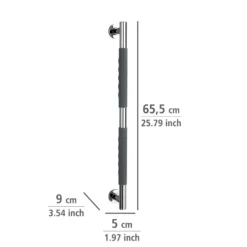 Edelstahl Wandhaltegriff „Secura“ 65,5 cm WENKO