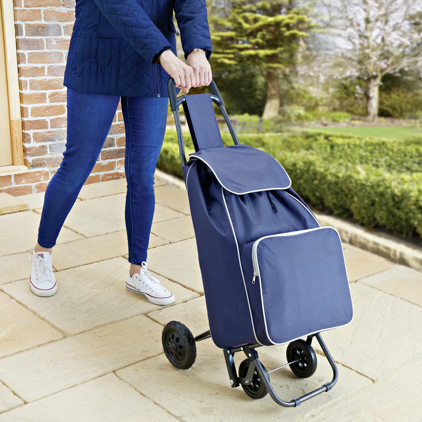 Einkaufstrolley mit XL Tasche und Thermovortasche