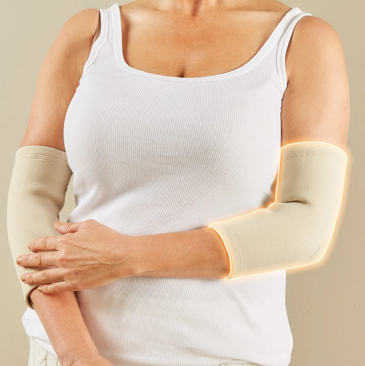 Ellbogenbandage beige 2er-Set